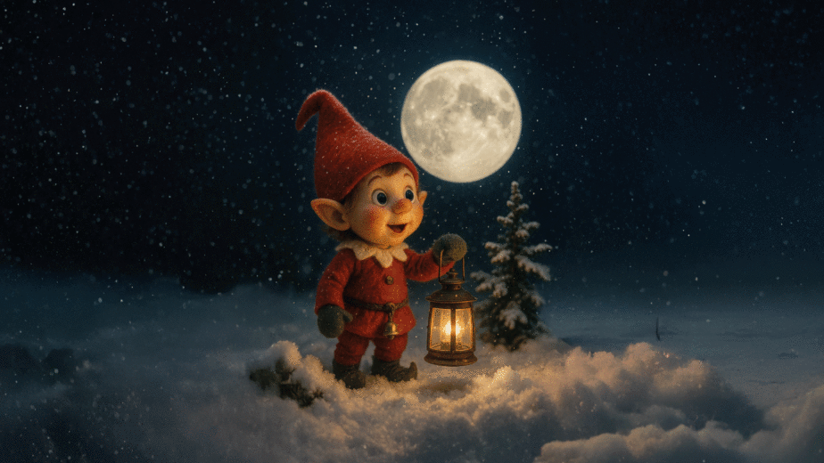 Weihnachtsmanns Helferlein erlebt magische Abenteuer.
