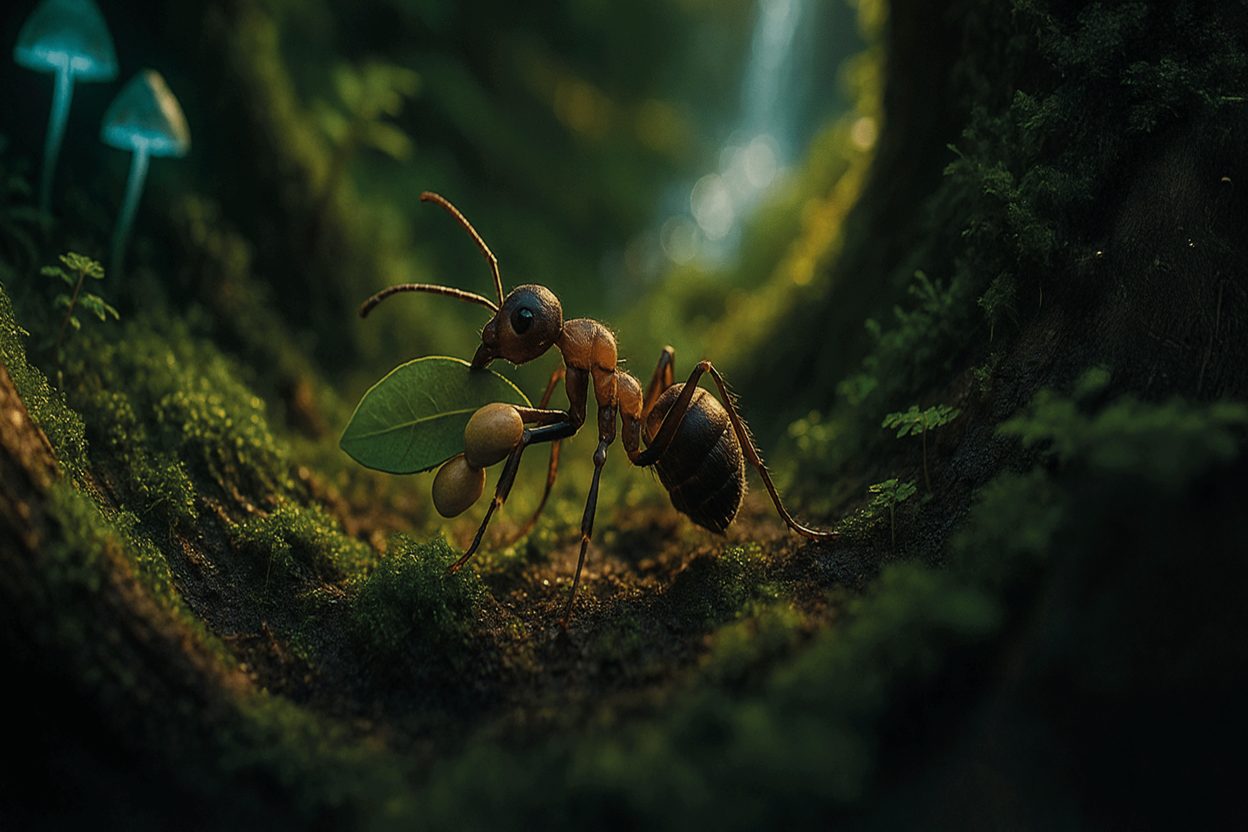 Das Ameisli wanderte durch den Wald, sammelte Vorräte und entdeckte dabei eine verborgene Welt.