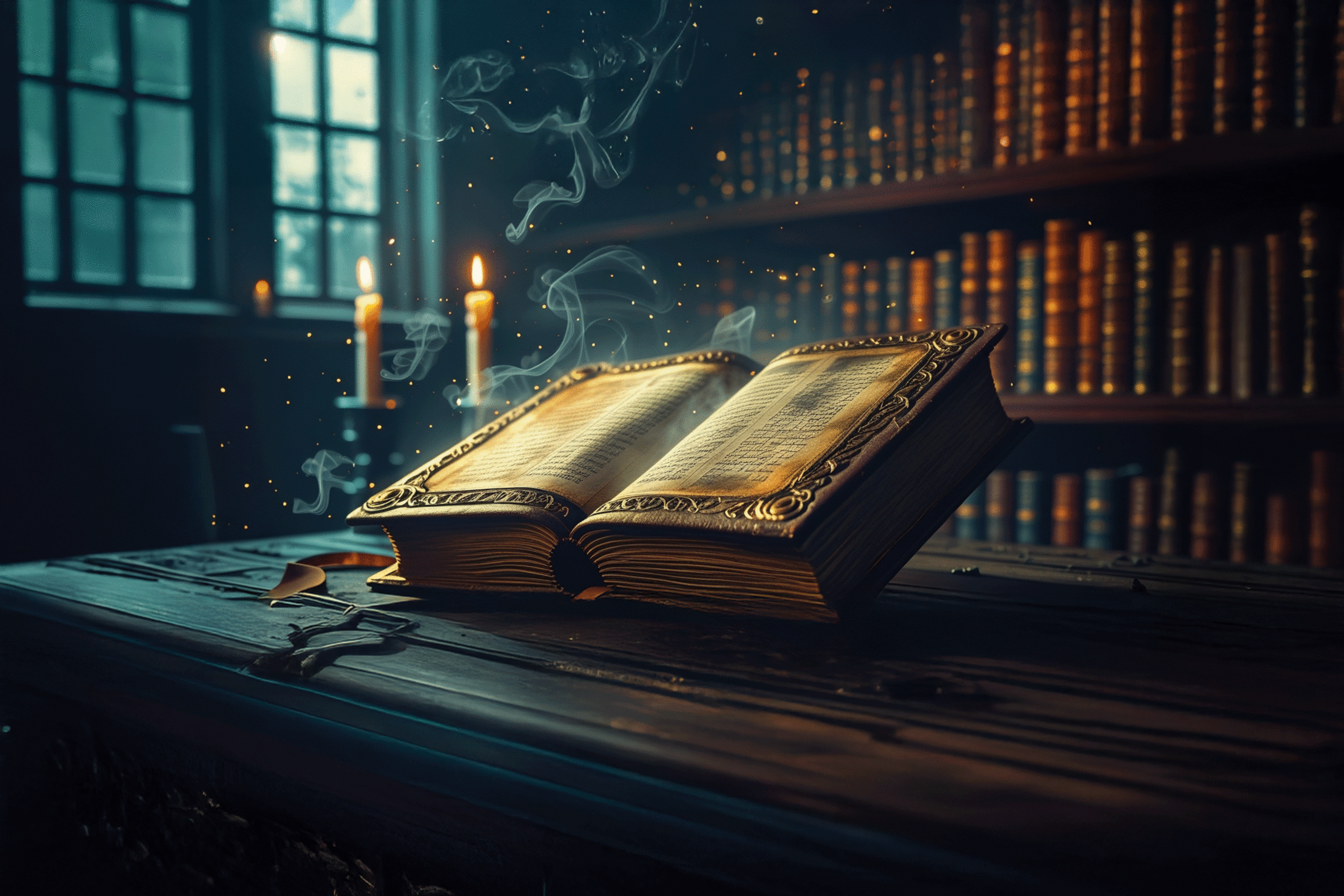 Das geheime Buch, verborgen im Schatten alter Bibliotheken, hütet Antworten auf Fragen, die niemand zu stellen wagt.