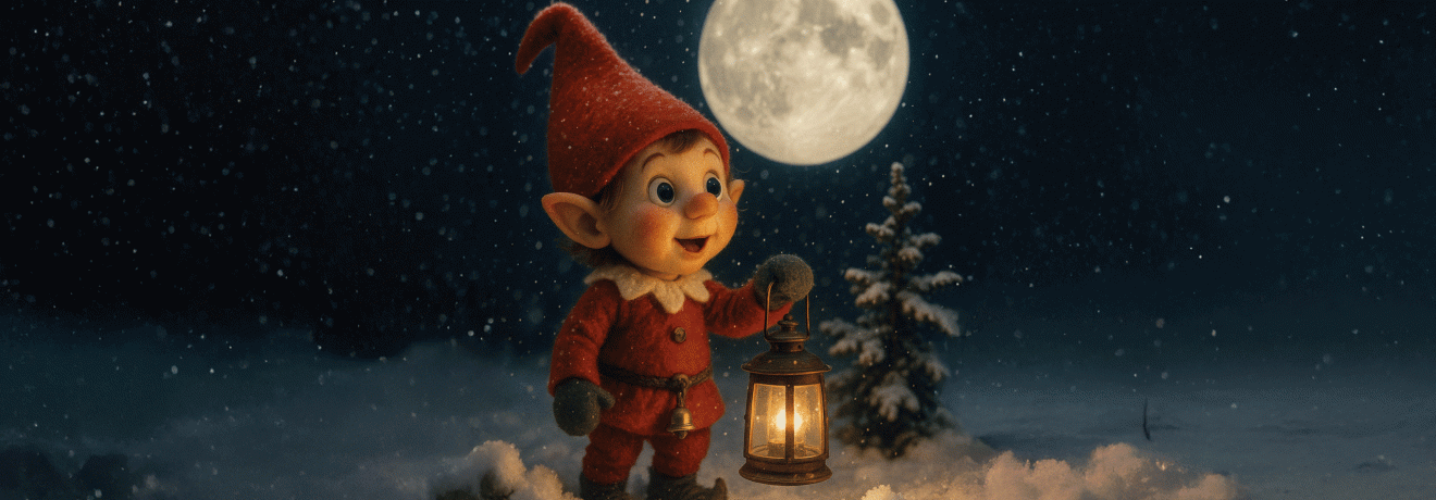 Weihnachtsmanns Helferlein erlebt magische Abenteuer.