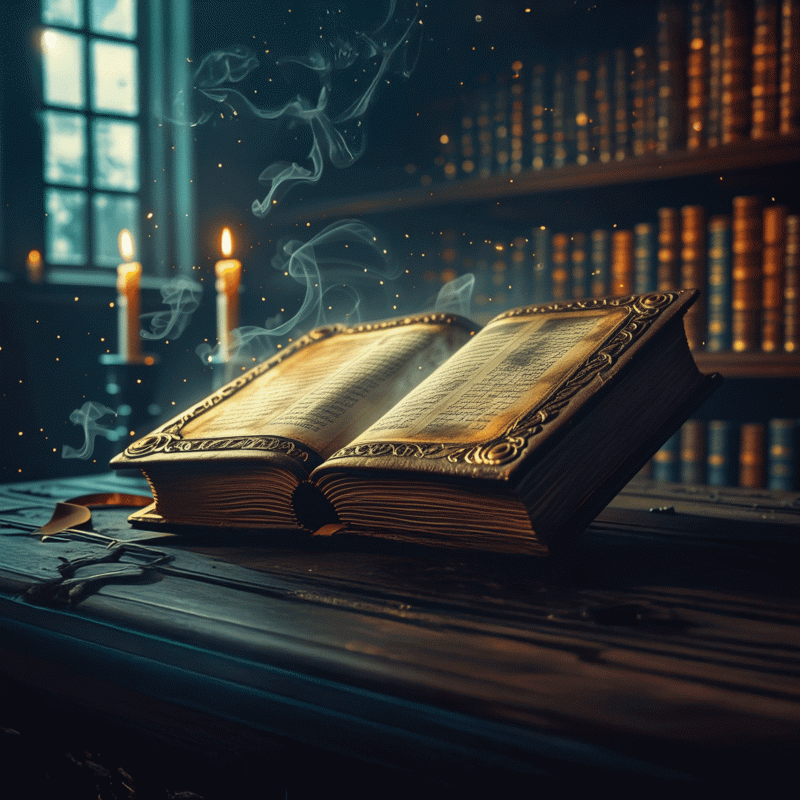 Das geheime Buch, verborgen im Schatten alter Bibliotheken, hütet Antworten auf Fragen, die niemand zu stellen wagt.