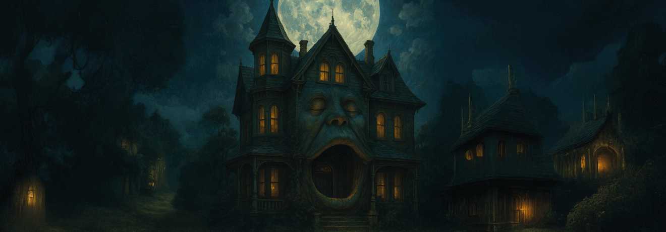 Das Haus, das nur bei Vollmond atmet – Ein altes Anwesen mit eigenem Bewusstsein.