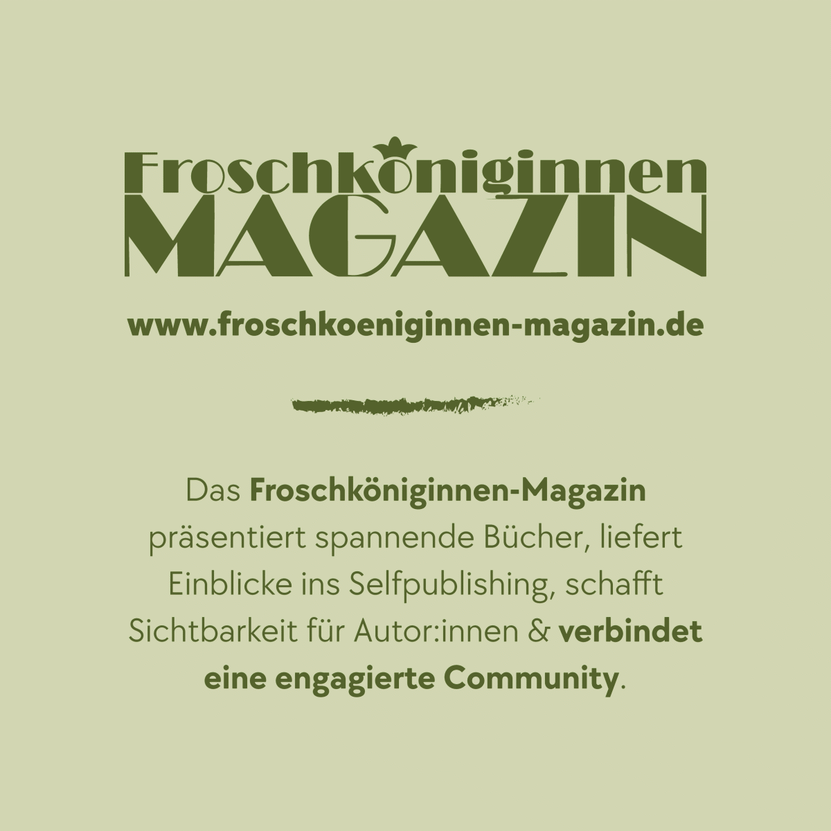 Das Froschköniginnen Magazin wirkt ansprechend, klar strukturiert und lädt dazu ein, Bücher zu entdecken und sich inspirieren zu lassen.