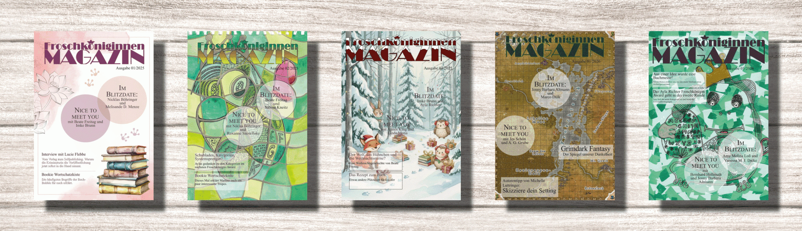 Froschköniginnen Magazin, digitales PDF Magazin für Bücher, Selfpublishing, kreative Texte & spannende Geschichten der Community.